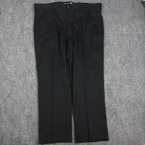 Oak Hill Mens Straight Fit Tech Pants Black Stretch Chino Trousers 44x30 DXL